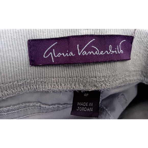 Gloria Vanderbilt Gray Capri Pants Size 4P Angelina - Picture 9 of 9